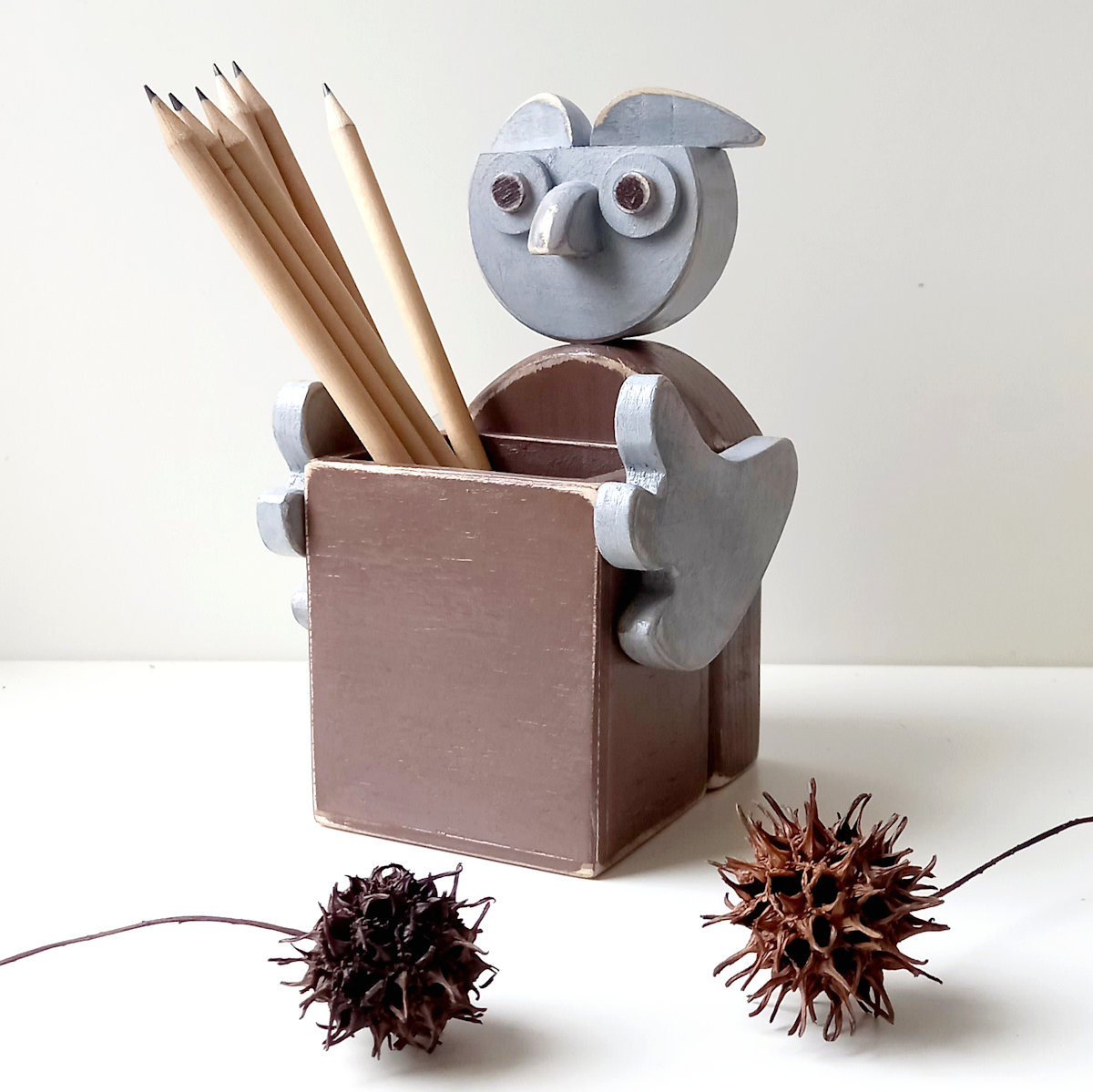 pencil holder owl