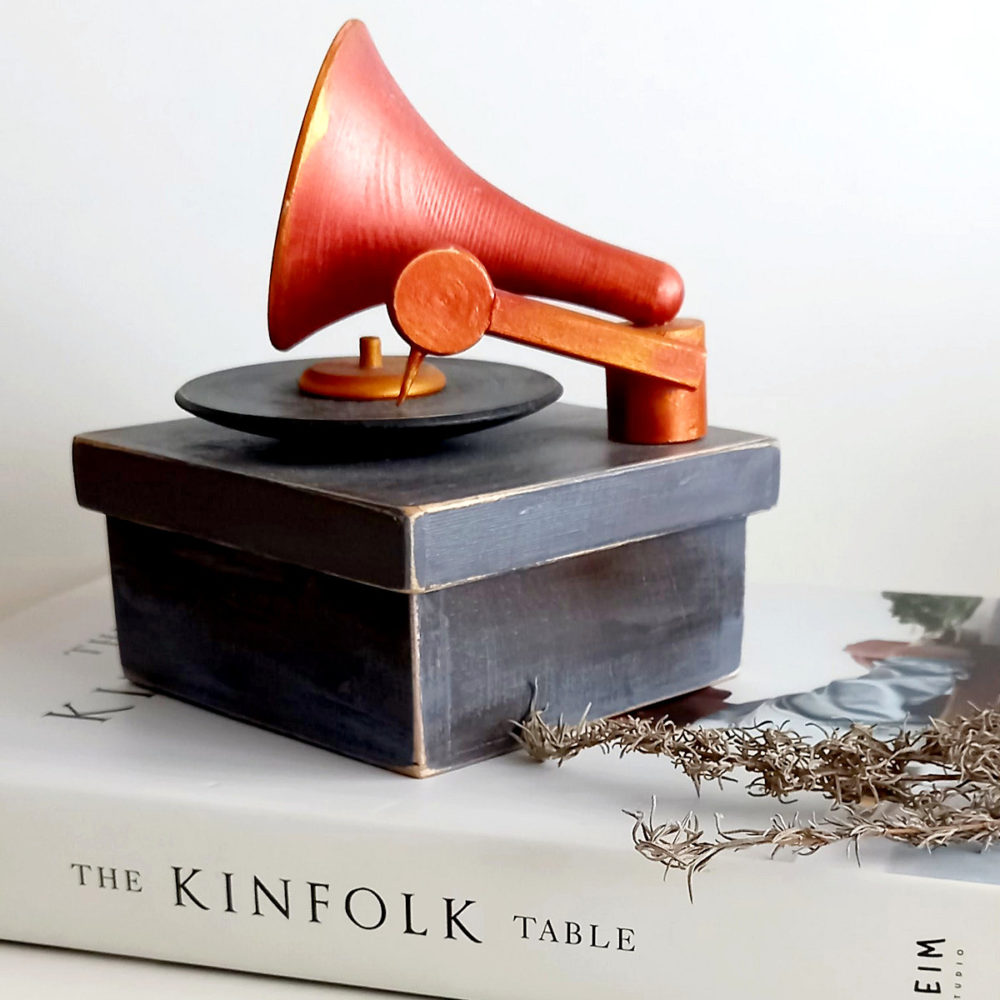 gramophone storage box